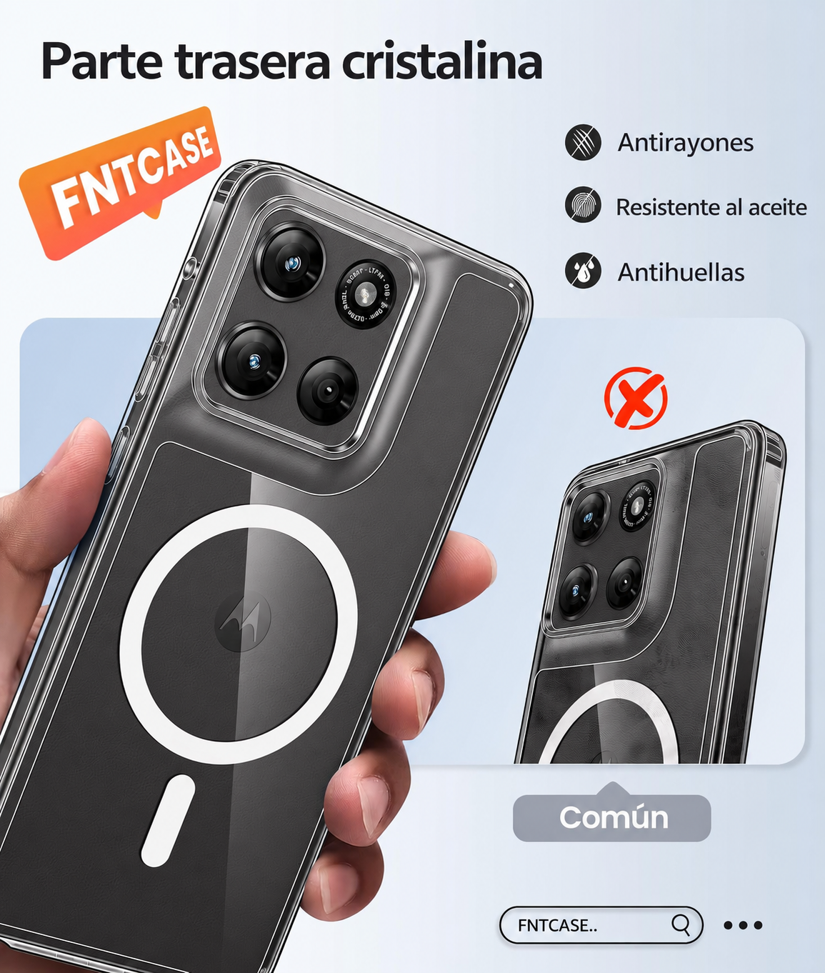 Funda Magnética FNTCASE para Moto G Stylus 5G 2026/2025 con Protector de Pantalla