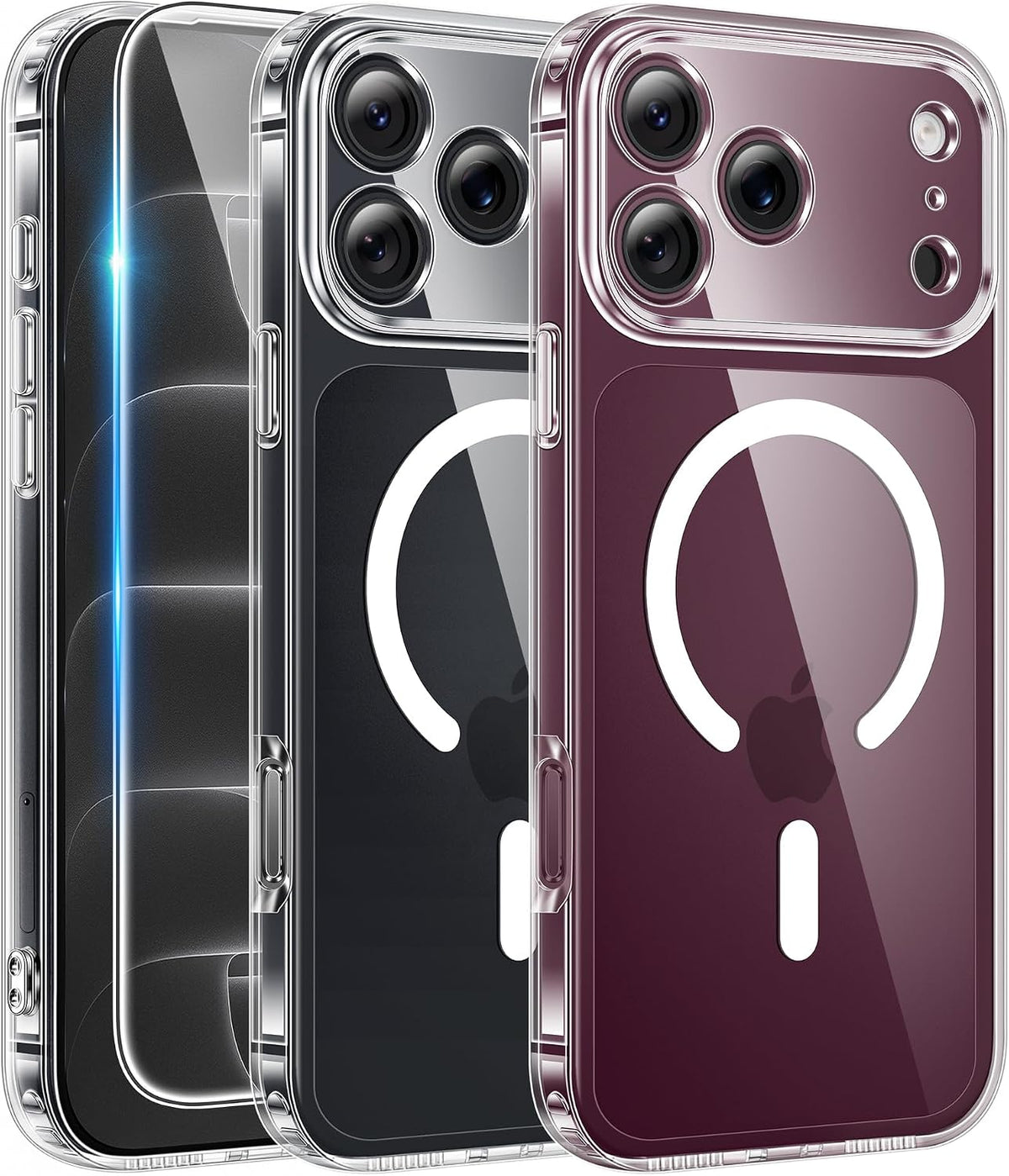 Funda Transparente FNTCASE para iPhone 17 Pro / 18 Pro con MagSafe