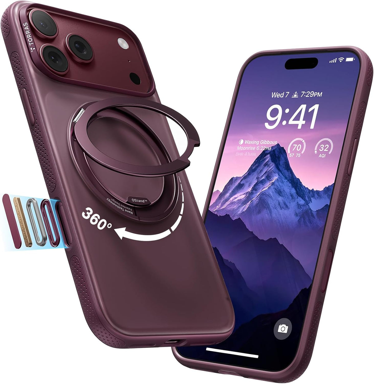 Funda TORRAS O3 Fitness para iPhone 18 Pro Max con Soporte 360°