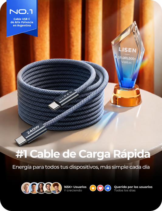 LISEN USB-C 240W — Pack de 2