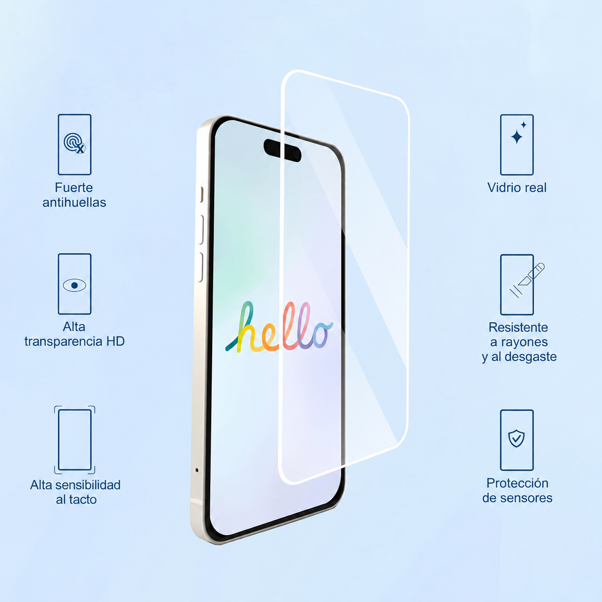 Protector de Pantalla Ailun para iPhone 17 Pro / 18 Pro – Pack de 3