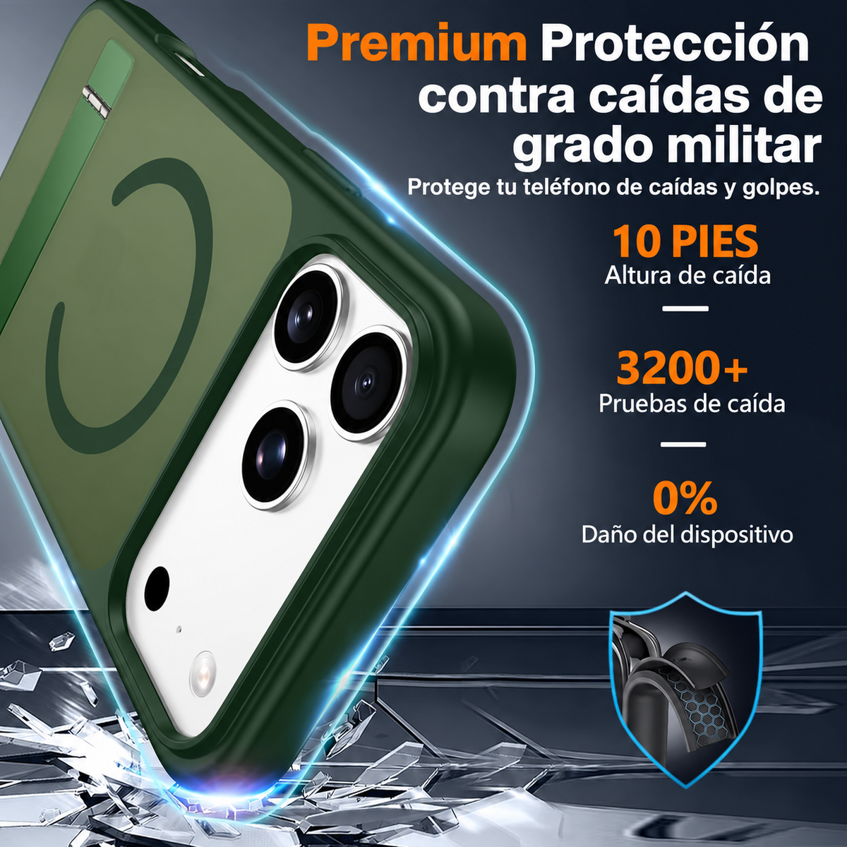 Funda Magnética SPIDERCASE para iPhone 17 Pro Max 18 Pro Max con Soporte