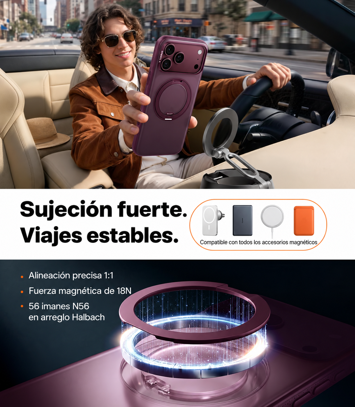 Funda TORRAS O3 Fitness para iPhone 18 Pro Max con Soporte 360°