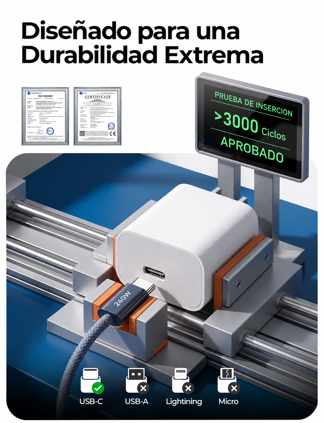 LISEN USB-C 240W — Pack de 2